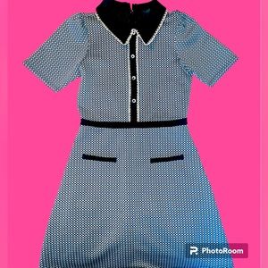 Mod Cloth Scholastic Classic Collared Babydoll Dress